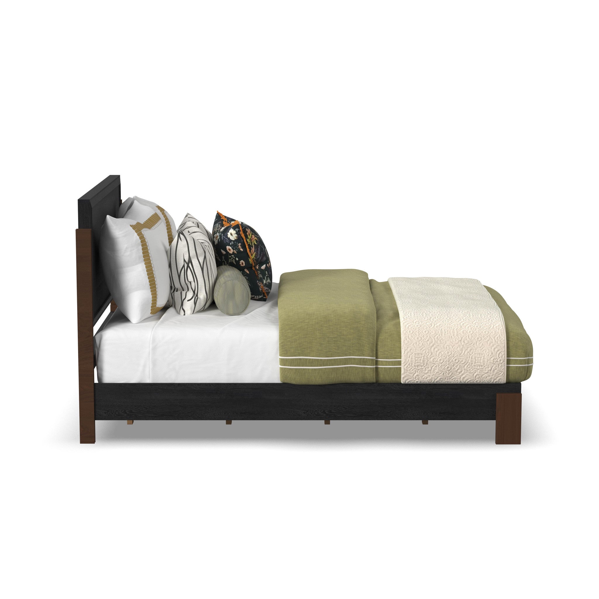 Waterfall Queen Panel Bed