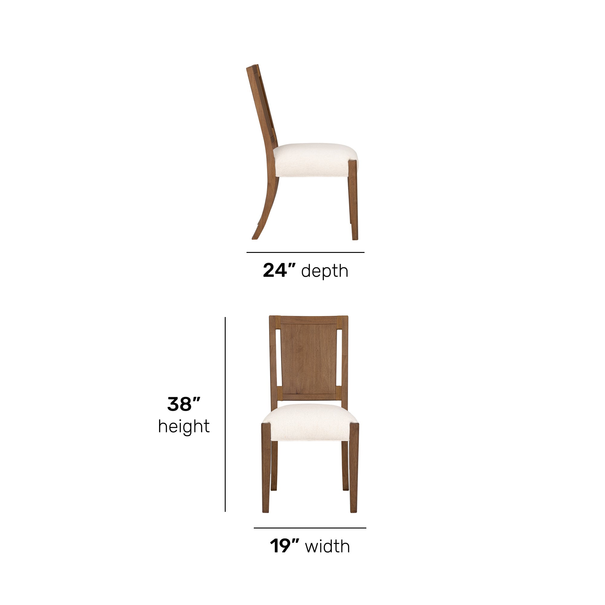Lincoln Pair of Upholstered Dining Chairs