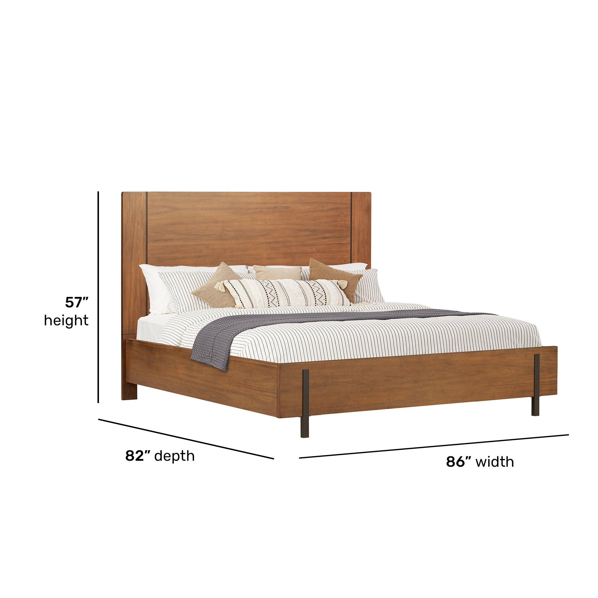 Lincoln King Panel Bed