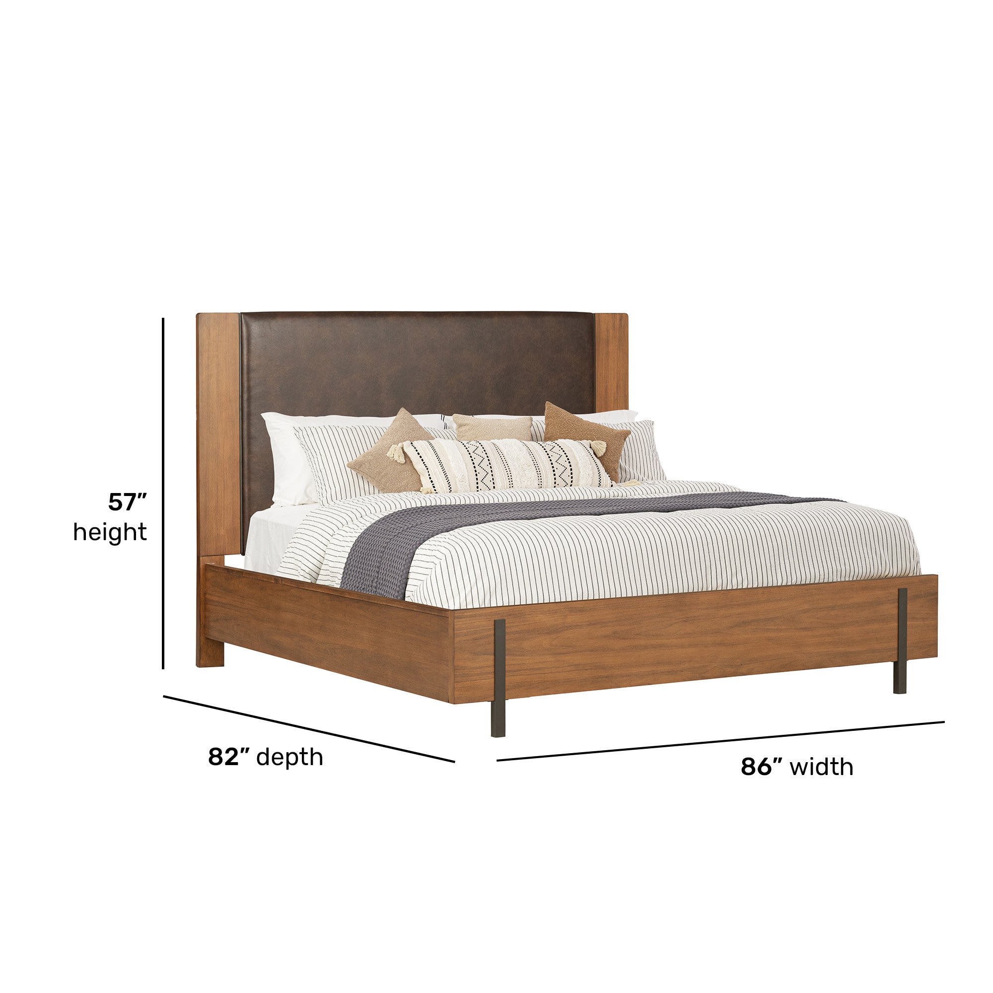 Lincoln King Upholstered Bed