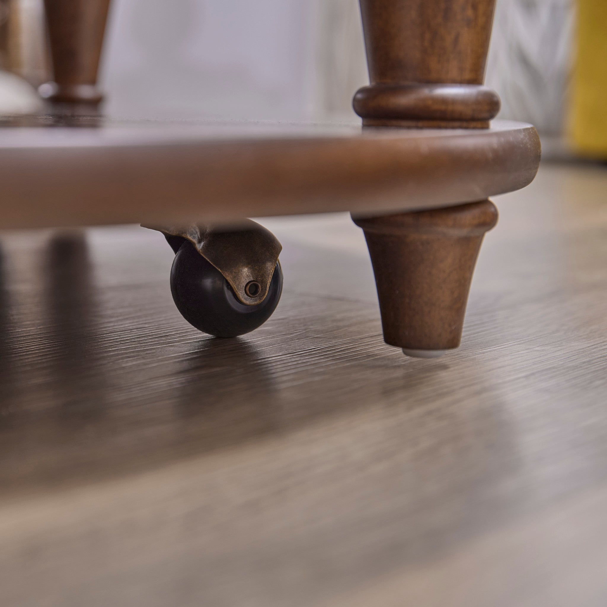 Bellevue Round Coffee Table with Casters