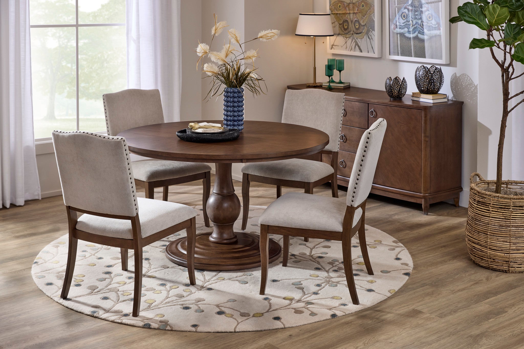 Bellevue Pair of Upholstered Dining Chairs