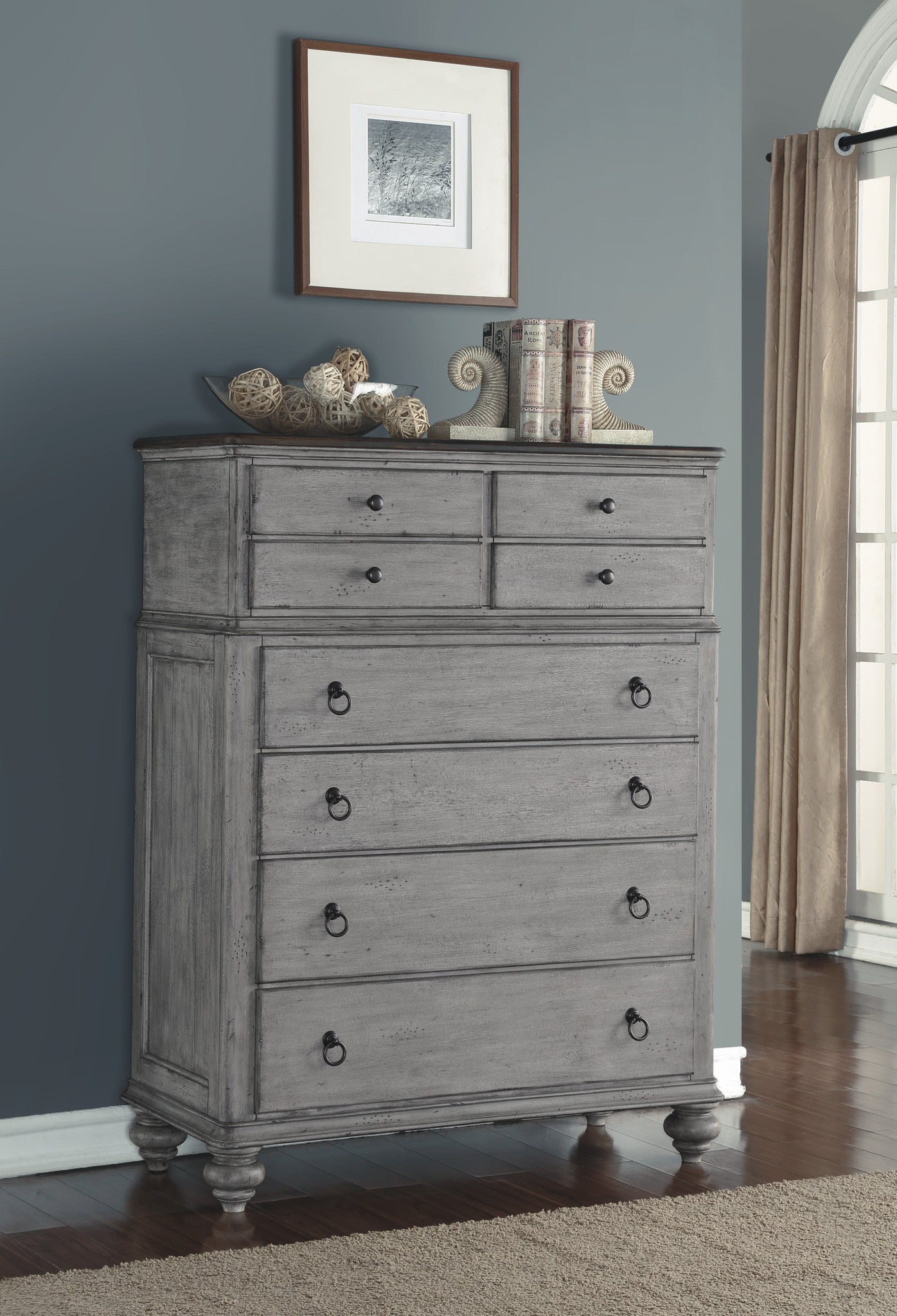 Plymouth Gray Drawer Chest Plymouth Gray Drawer Chest