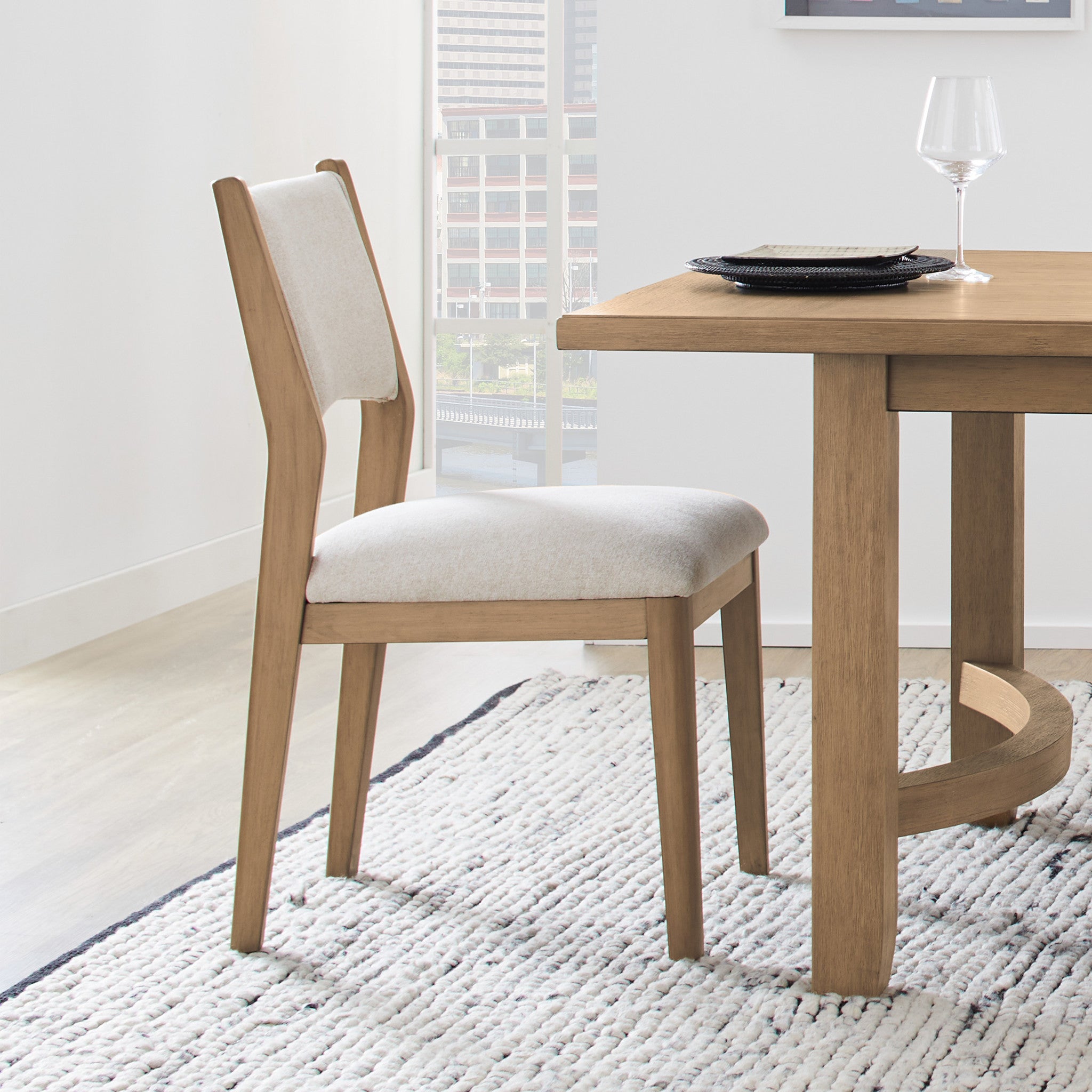 Normandy Pair of Upholstered Dining Chairs