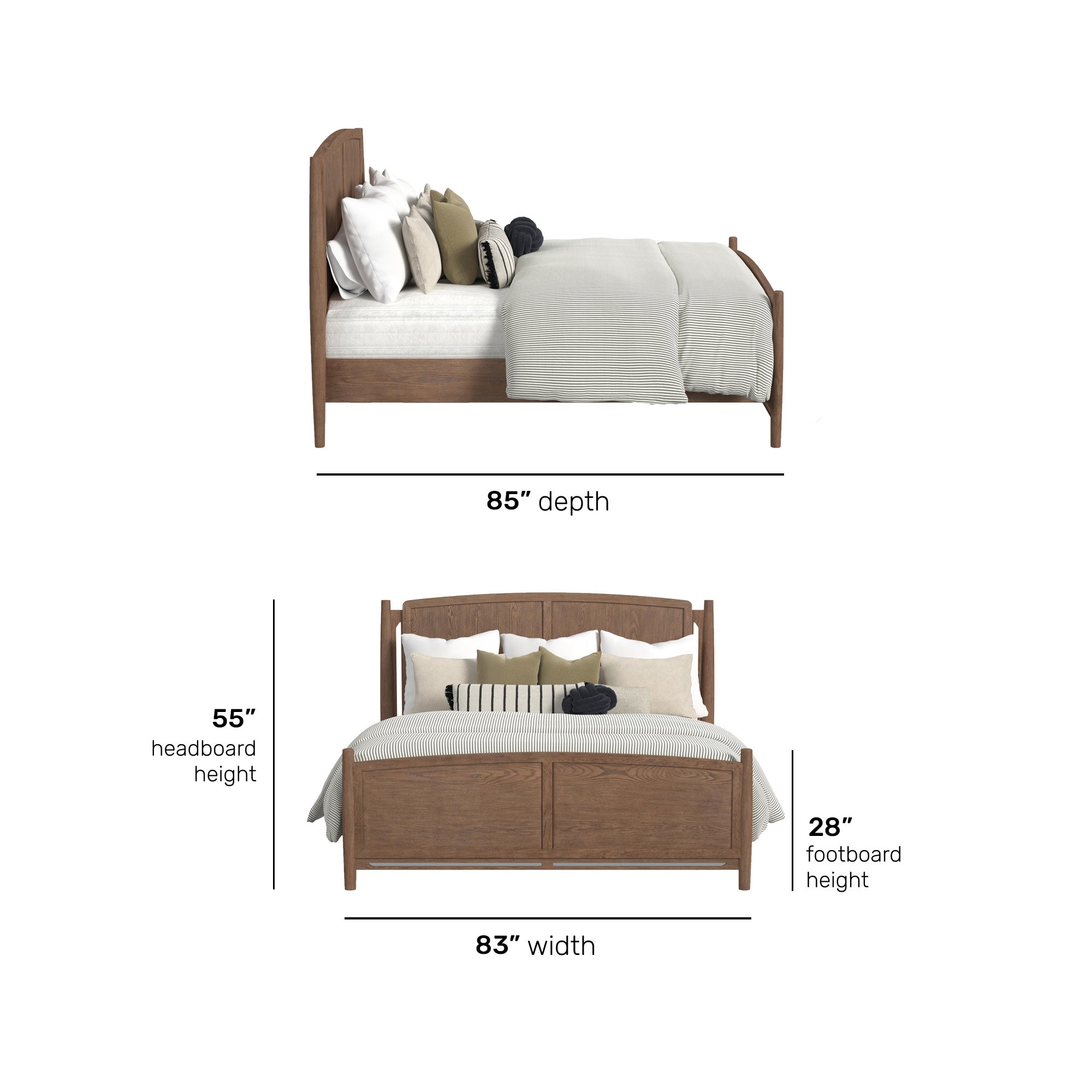 Verona King Panel Bed