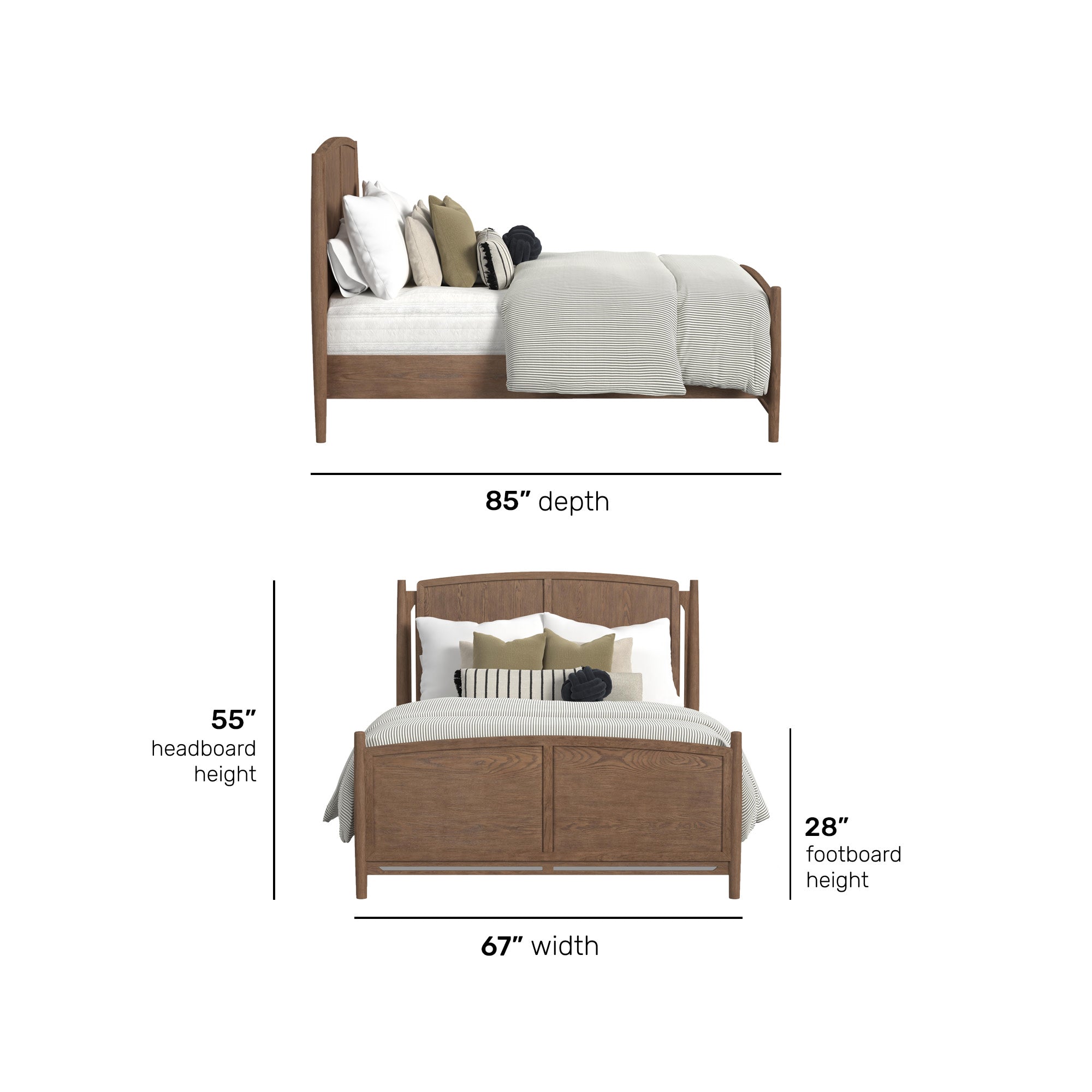 Verona Queen Panel Bed