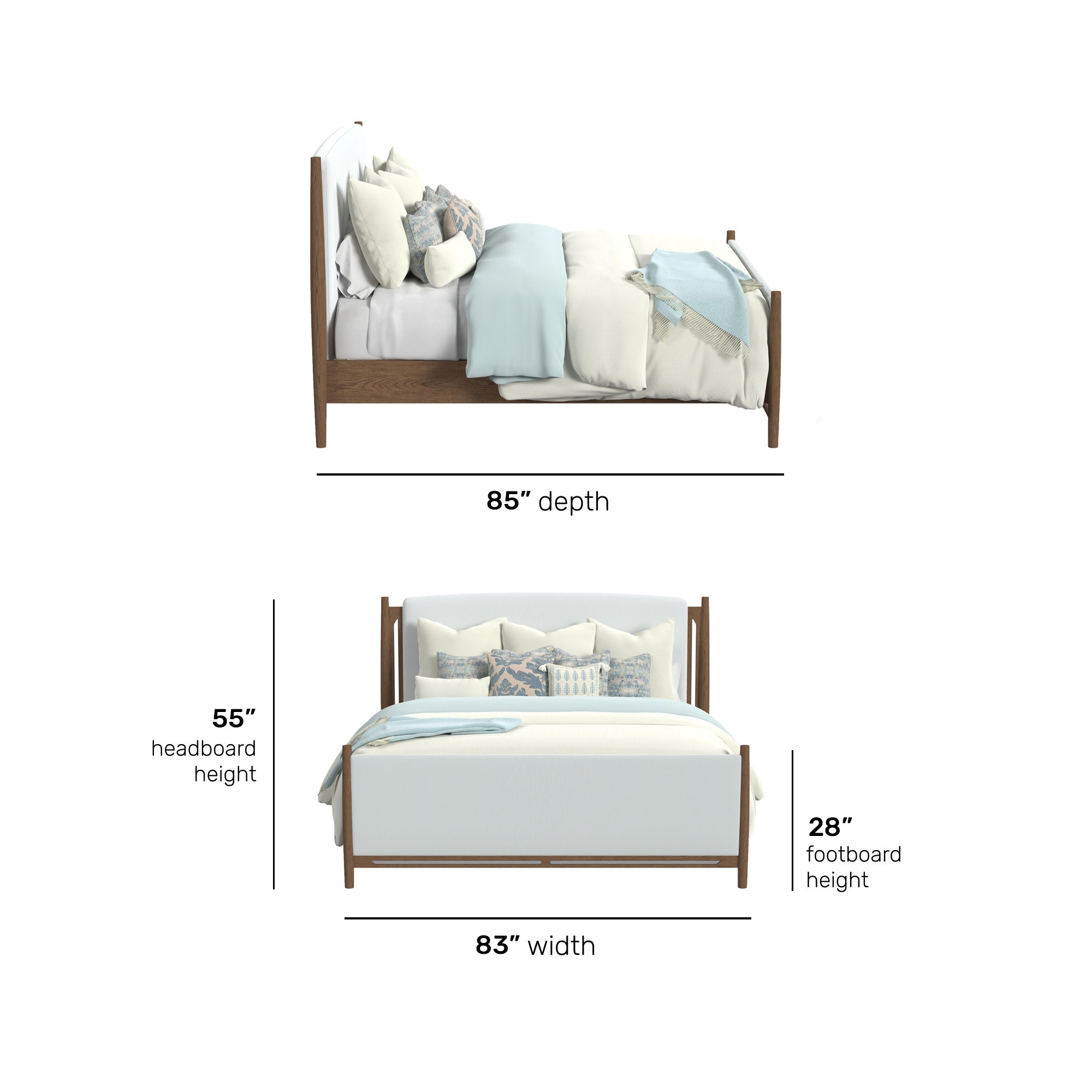 Verona King Upholstered Bed