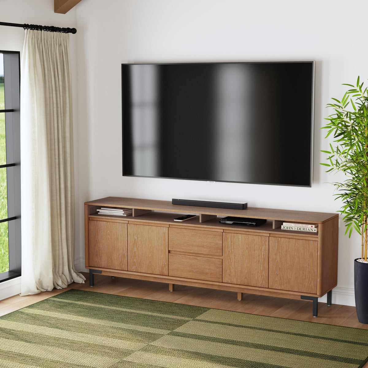Millwork Brown Large Entertainment Base