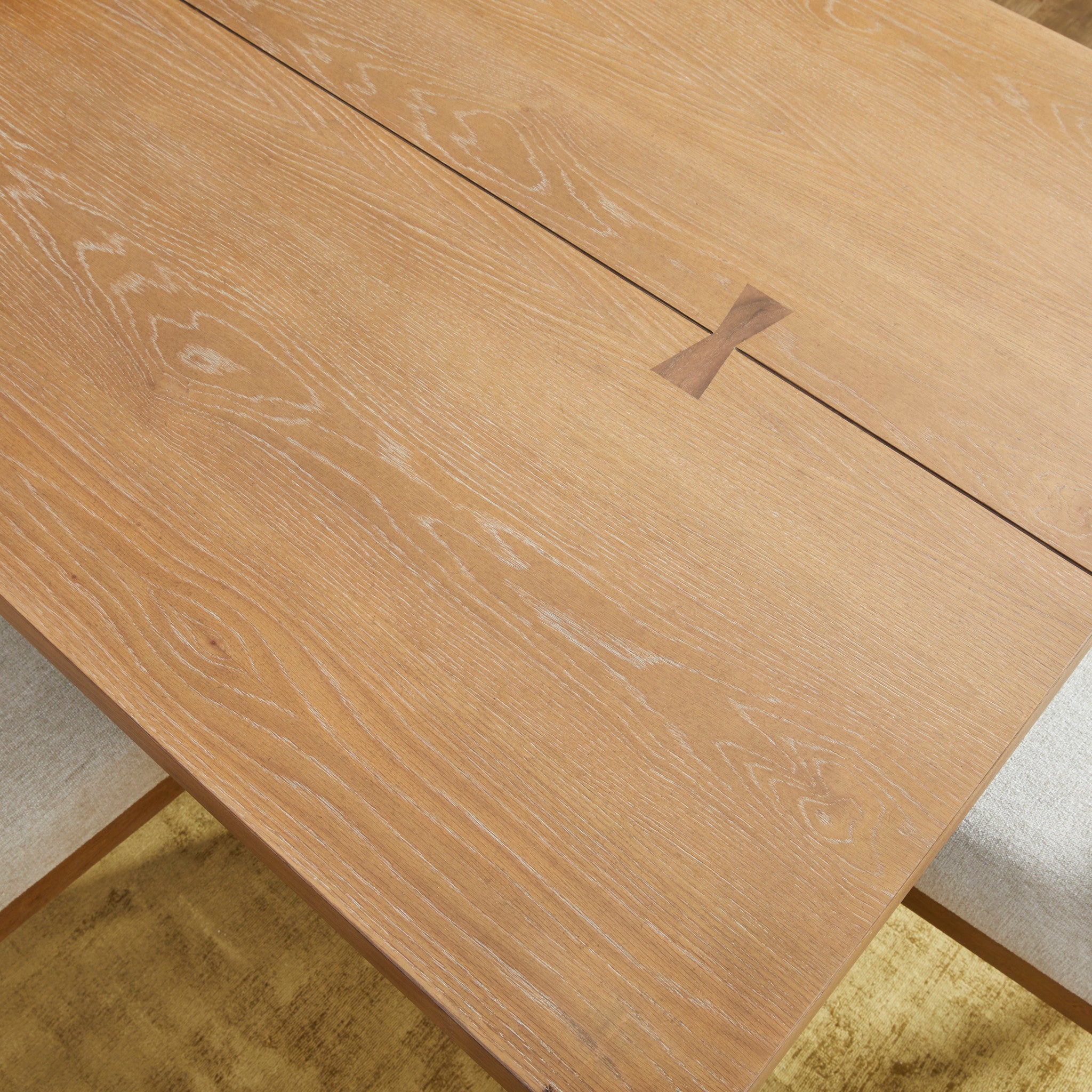 Millwork Brown Rectangular Dining Table