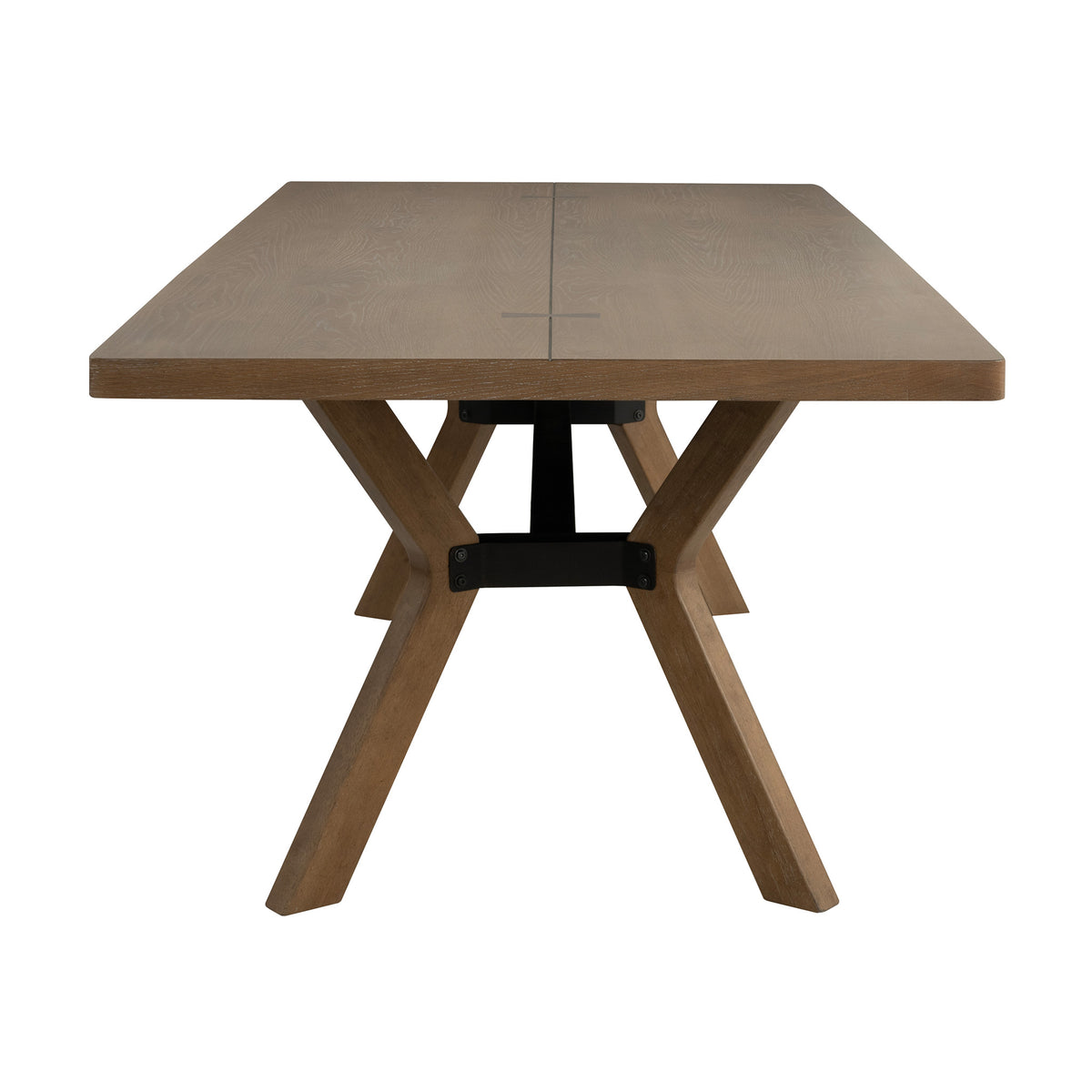 Millwork Brown Rectangular Dining Table