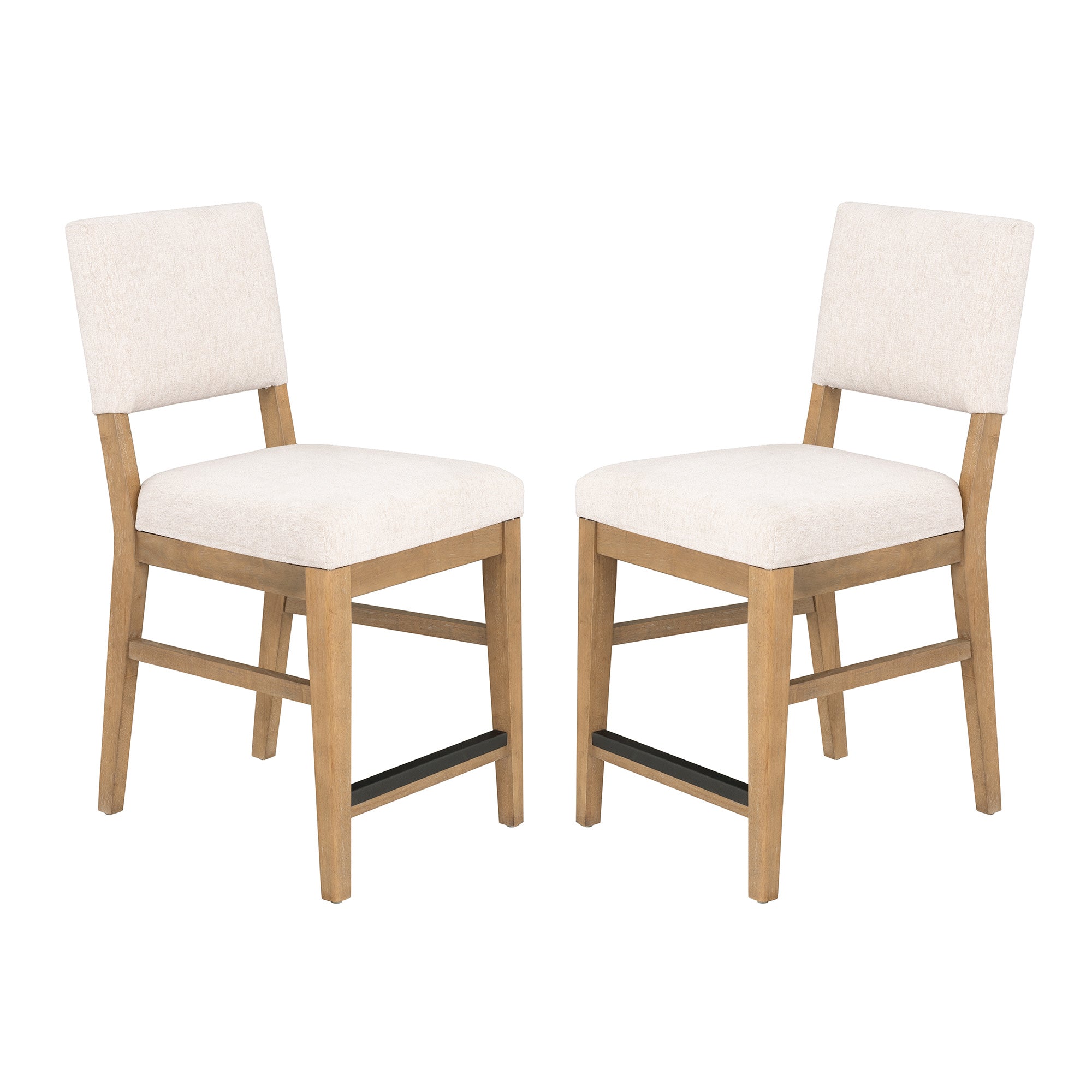 Millwork Off-White Pair of Counter Chairs