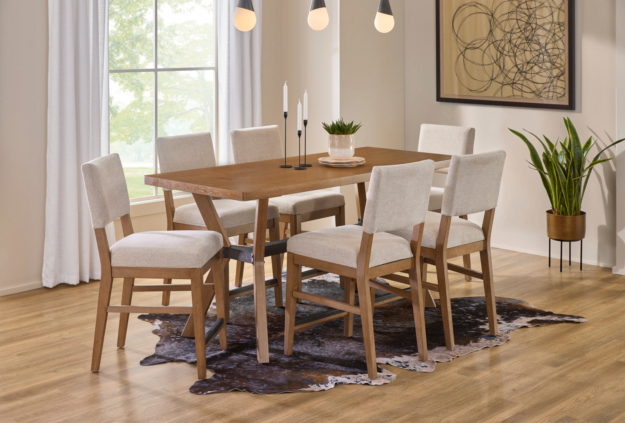 Millwork Off-White Pair of Counter Chairs