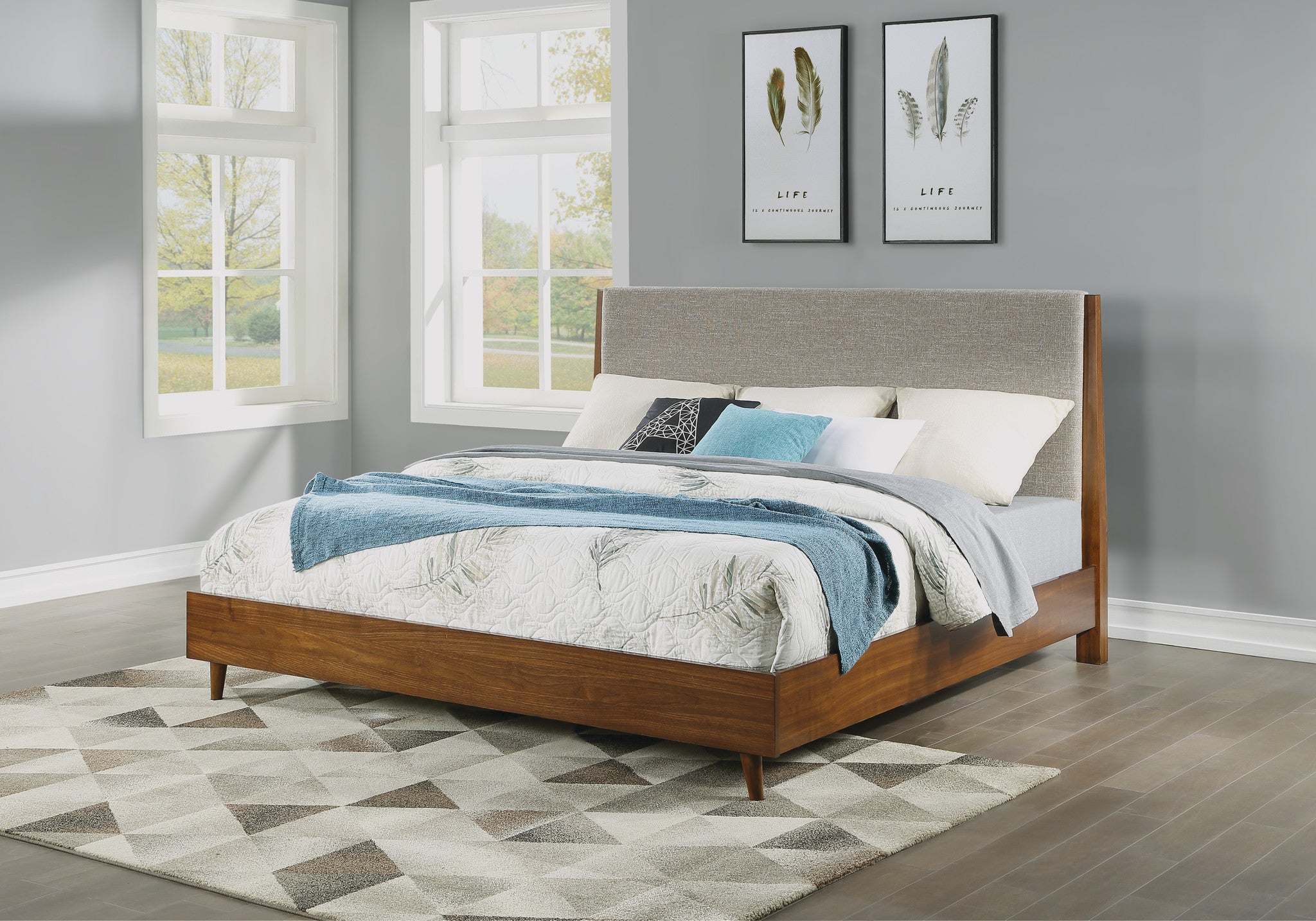 Ludwig Brown King Bed