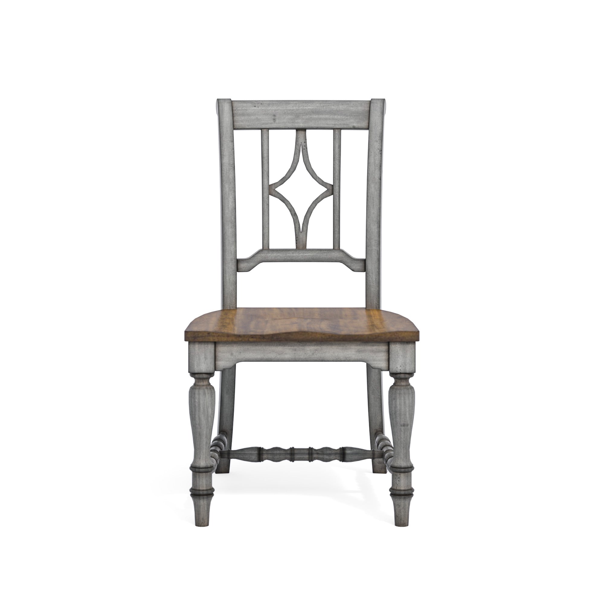Plymouth Gray Pair of Armless Dining Chairs