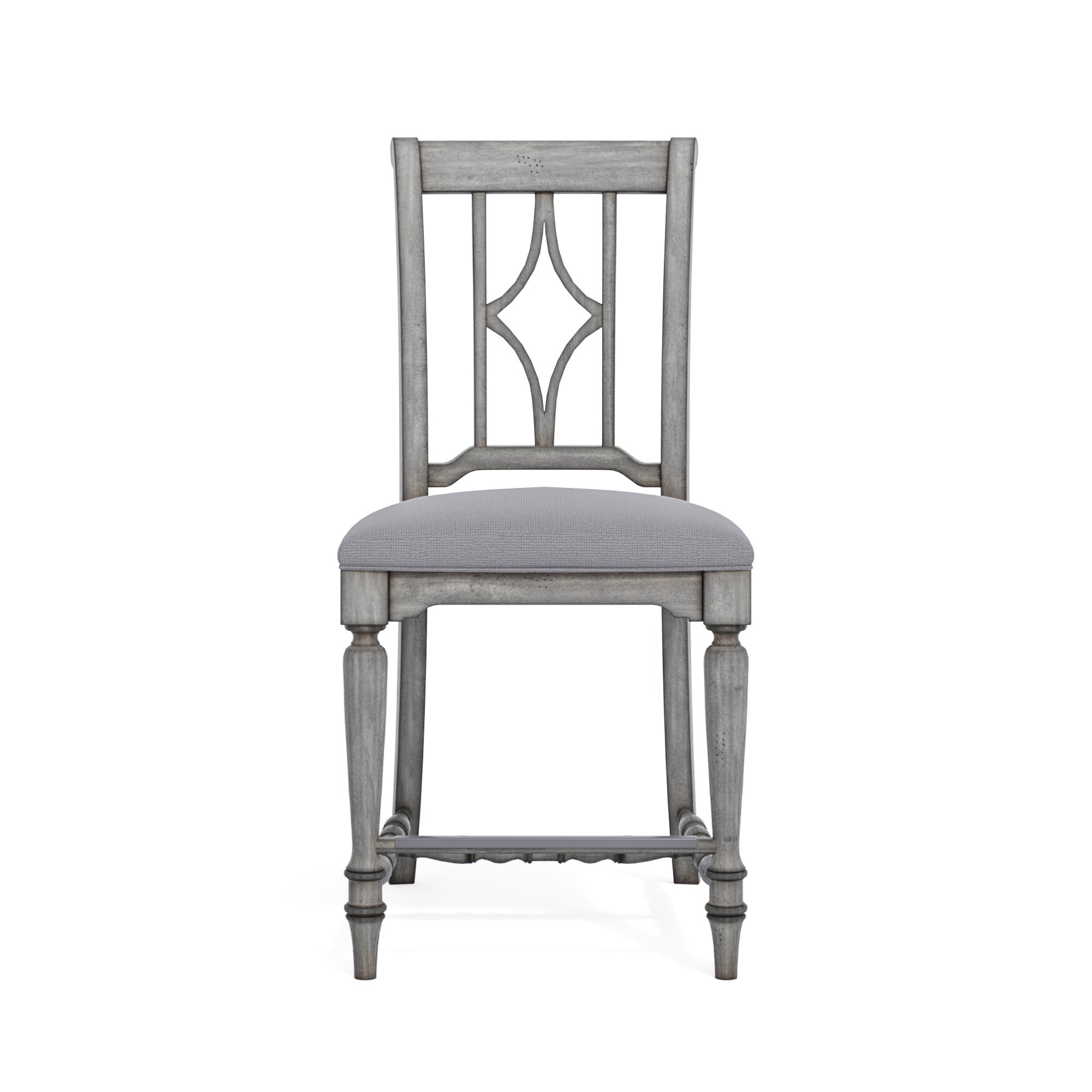 Plymouth Gray Pair of Armless Dining Chairs
