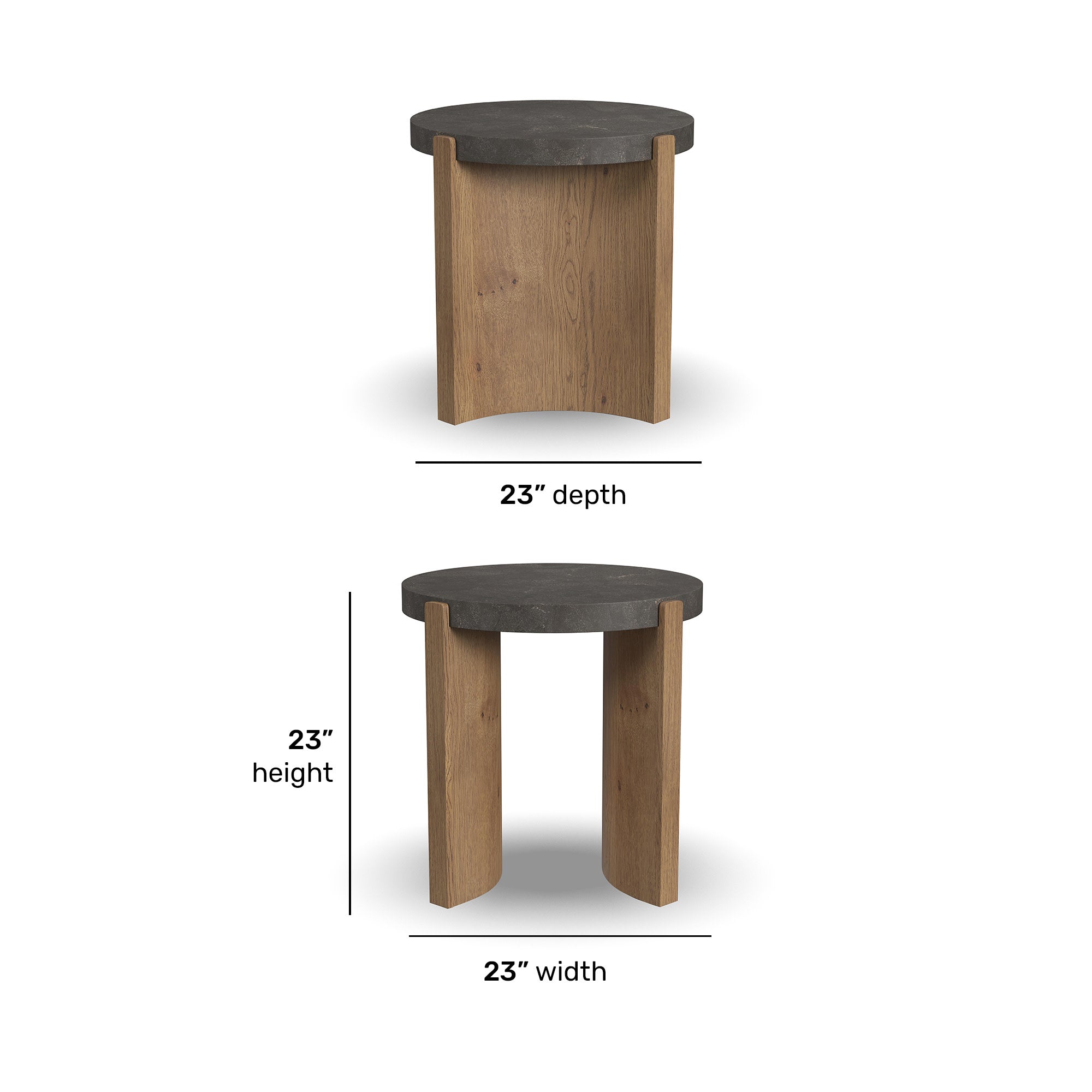 Eclipse Brown Round End table