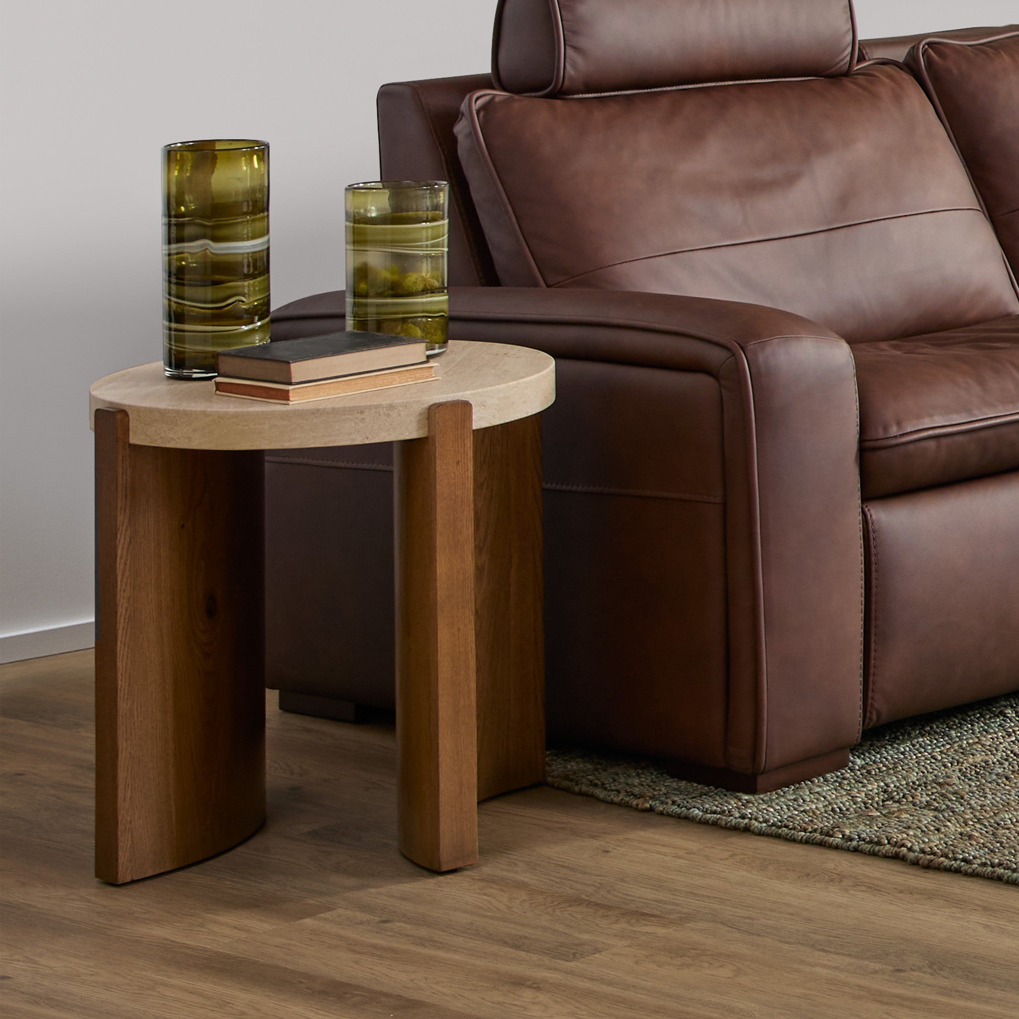 Eclipse Brown Round End table