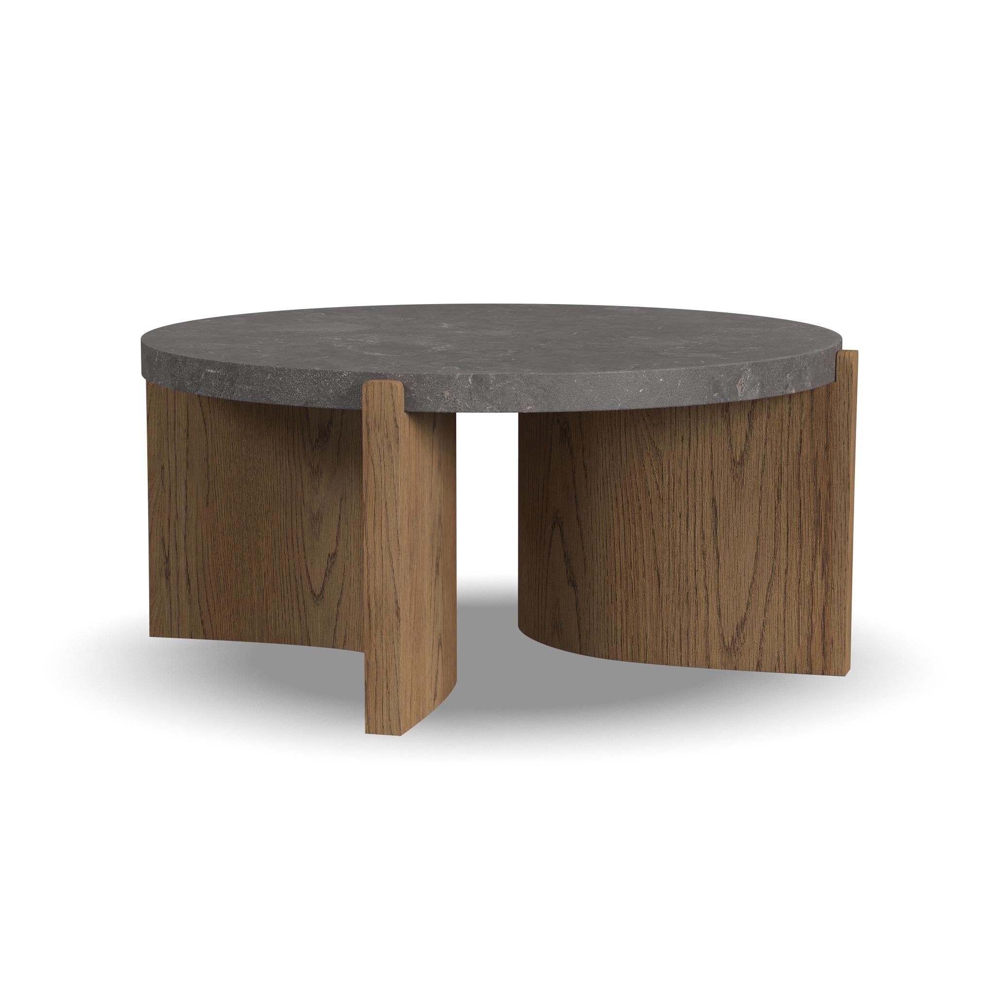 Eclipse Brown Round Coffee table